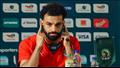 محمد صلاح خلال المؤتمر الصحفي لمباراة الرأس الأخضر