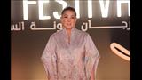 الفنانة كندة علوش  في رابع أيام مهرجان الجونة السينمائي 