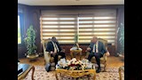 لقاء الدكتور سامح الحفني مع السكرتير العام للاتحاد الأفريقي