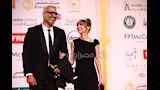 هاني عادل وزوجته من حفل ختام القاهرة السينمائي