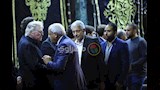 نجوم السياسة والفن يقدمون واجب العزاء في مصطفى فهمي