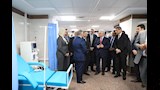 وزير التعليم العالي يتفقد قسم العناية المركزة بالمستسفى الجامعي