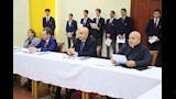 وزير التربية والتعليم والسفير الفرنسي يتفقدان مدرسة العائلة المقدسة (3)