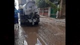 كسح مياه الأمطار بشوارع الإسكندرية 