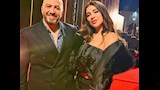 المخرج مجدي الهواري مع زوجته من حفل الأفضل                                                                                                                                                              