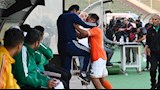 قرار مفاجيء من لاعب المنصورة بعد اعتدائه على مدرب الفريق