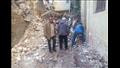 رفع أنقاض العقارين المنهارين بالإسكندرية (9)