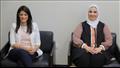 الدكتورة رانيا المشاط والدكتورة نيفين القباج
