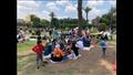 توافد المواطنين على حديقة الحرية للاحفتال بعيد الربيع - صور