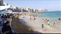 استمرار الإقبال على شواطئ الإسكندرية (7)