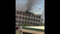 بالصور.. حريق  في الطابق الخامس بكلية الطب جامعة أسيوط 