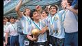 مارادونا والاحتفال بلقب كأس العالم