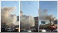 السيطرة على حريق محلات سوق الخان في طنطا - صور 