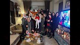 ميدو وأسرته يحتفلون بالعام الجديد1