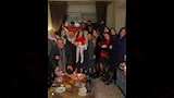 ميدو وزوجته مع عائلتهما برأس السنة (5)