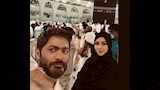 تامر حسني وبسمة بوسيل في الحرم المكي