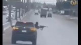 إطلاق نار من سيارة ملاكي على ربع نقل 