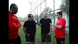 حسام حسن مع لاعبي منتخب الشباب (6)