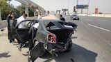 7 مصابين في تصادم سيارتين أعلى محور 26 يوليو