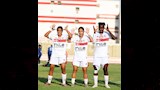 احتفال لاعبة الزمالك بهدف حنين هشام