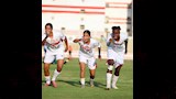 احتفال لاعبة الزمالك بهدف حنين هشام2