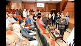 اللواء طارق مرزوق- محافظ الدقهلية خلال اجتماعه بأعضاء المجلس التنفيذي (4)