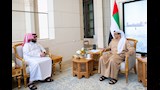 لقاء الشيخ منصور بن زايد وتركي آل الشيخ