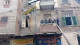 انهيار أسقف عقار في الإسكندرية والحماية المدنية تتدخل