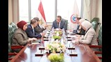 وزير الصحة يبحث مع "إي فاينانس" و"إي هيلث" سبل التعاون 
