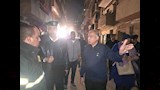 محافظ المنيا يتفقد المنزل المنهار