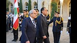 مراسم استقبال رسمية لرئيس الوزراء لدى وصوله العاصمة بيروت (3)