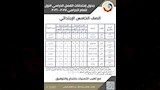 جدول امتحانات الصف الخامس الابتدائي