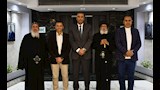 محافظ اسوان مع وفد الكنيسة