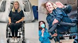 قصة أول امرأة على كرسي متحرك تسافر إلى الفضاء87