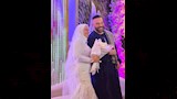 محمد خميس وعروسته من حفل الزفاف
