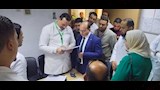 وكيل وزارة الصحة بالدقهلية خلال تفقده مستشفى تمي الامديد (2)
