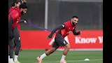 محمد صلاح في تدريبات ليفربول قبل مواجهة الإنتر (2)