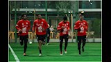 جانب من الحصة التدريبية لمنتخب مصر في مركز المنتخبات الوطنية 