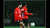 جانب من الحصة التدريبية لمنتخب مصر في مركز المنتخبات الوطنية  