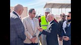  محافظ قنا يضع حجر الأساس لمحطة صرف مدينة الأمل