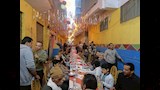 أهالي كفر الشوبك بالقليوبية ينظمون إفطارًا جماعيًا ضخمًا (6)