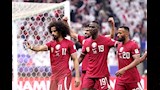 خلال مباراة قطر و قرغيزستان.