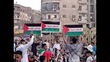 شباب يرفعون لافتات دعمًا لغزة خلال صلاة العيد في كفر الشيخ (10)
