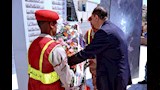 محافظ سوهاج يضع إكليل الزهور على النصب التذكاري