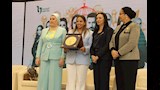 رئيسة القومي للمرأة تشارك في تكريم نجوم وصناع مسلسل لام شمسية بوزارة التضامن (4)