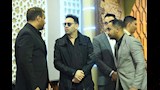 تامر حسني  ومصطفى قمر في عزاء والدة زوجة رامي صبري