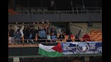 علم فلسطين من مباراة بيراميدز وأورلاندو بايرتس