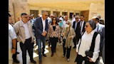 مستشارا الرئيس يتفقدان التشغيل التجريبي لتطوير المنطقة الأثرية بالأهرامات