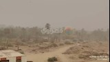 العواصف الترابية في عاصمة المحافظة وهي الخارجة (6)