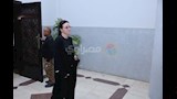 ريهام عبدالغفور في عزاء زوجة نضال الشافعي